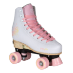 Роликовые коньки, Playlife, Classic Pale Rose 880329, 31-34 регулируемые по 4 размерам, колёса 54мм 80A, текстильный лайнер, розовые