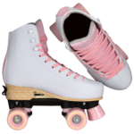 Роликовые коньки, Playlife, Classic Pale Rose 880329, 31-34 регулируемые по 4 размерам, колёса 54мм 80A, текстильный лайнер, розовые — изображение 7