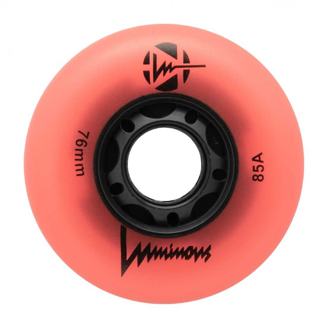 Wildmart product image LUWL-LU76-CO-GW SEBA LUMINOUS - LED WHEELS - CORAL GLOW - 76mm/85A - x4 — изображение 1