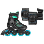 Роликовые коньки для фитнеса, Playlife, Joker Blue Sky Combo 880327, 31-34 регулируемые 4 размера, колёса 82A, рама PP, лайнер EVA  – rollerskates only