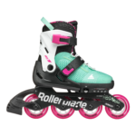 Комплект Роликовые коньки Rollerblade MICROBLADE XT + Шлем Abisal MTW001‑1 + Защита Ennui Park, пастельные тона — изображение 4