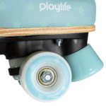 Роликовые коньки, Playlife, Classic Blue Sky 880328, 31-34 регулируемые на 4 размера, колёса 54мм 80A, интегрированный текстильный лайнер — изображение 8