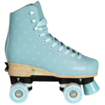 Роликовые коньки, Playlife, Classic Blue Sky 880328, 31-34 регулируемые на 4 размера, колёса 54мм 80A, интегрированный текстильный лайнер — изображение 2